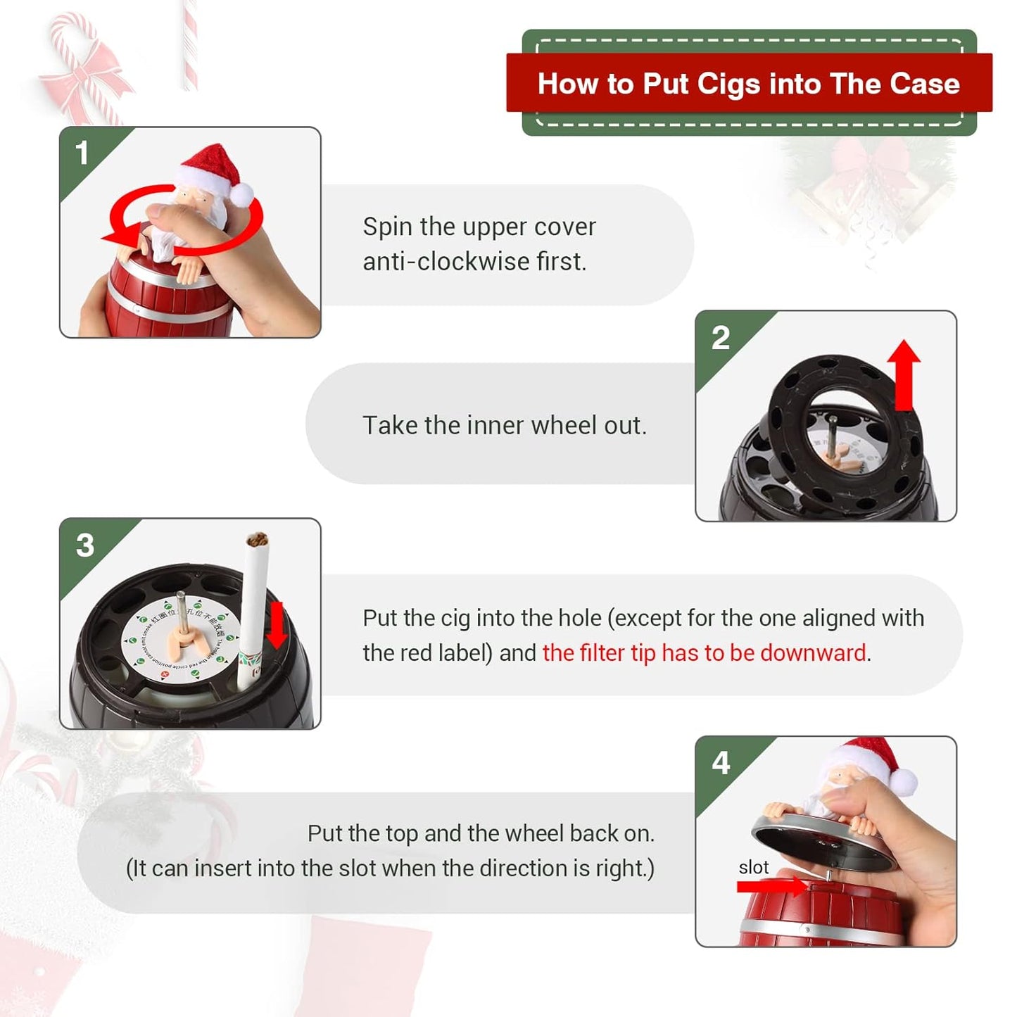 Santa Claus Cigarette Dispenser