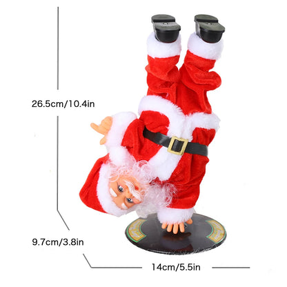 Breakdancing Santa